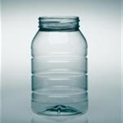 32 oz PET Jar, Round, 70-470, Ribbed ,