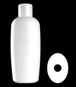 1 ltr HDPE Straight Sided, Oval, 28-410, ,