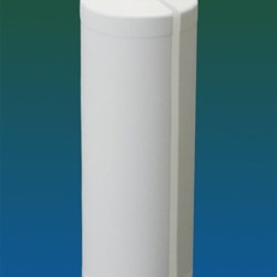 1 ltr HDPE Cylinder, Round, 28-410, View Stripe