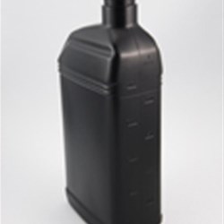1 ltr HDPE Straight Sided, Oblong, 28mm, Offset Neck Label Indent
