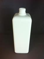1 ltr HDPE Straight Sided, Square, 28-410, ,