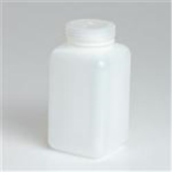 1000 ml HDPE Straight Sided, Square, 63-415, Non-Sterile ,