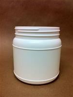 1000 cc HDPE Jar, Round, 110-400, Label Indent