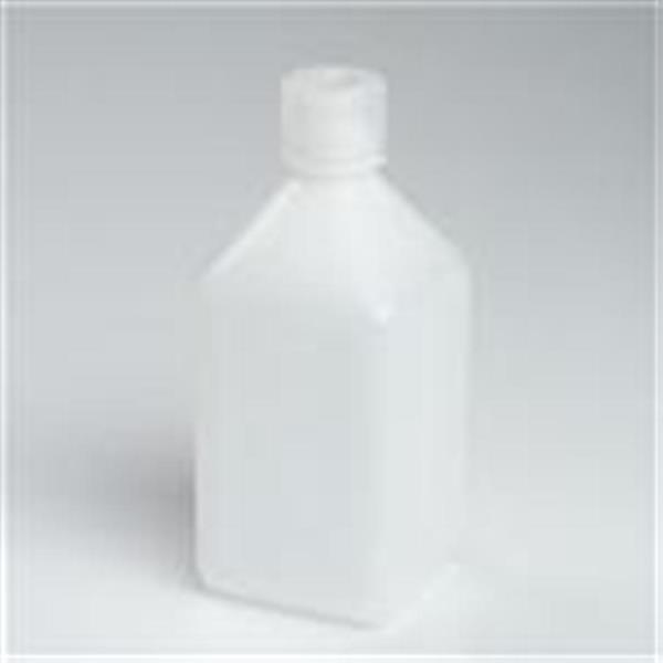 1000 ml P/P Straight Sided, Square, 38-430, Graduated W/ Cap Attached ,