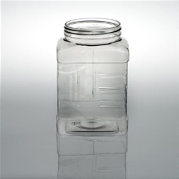 48 oz PET Jar, Square, 89-400, Grip
