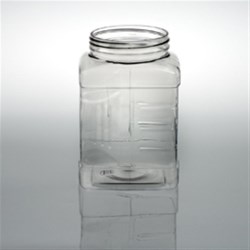 48 oz PET Jar, Square, 89-400, Grip