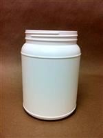 2000 cc HDPE Jar, Round, 110-400, Label Indent
