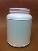 2500 cc HDPE Jar, Round, 110-400, Label Indent