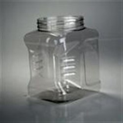 87 oz PET Jar, Square, 110-400, Grip