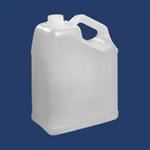 1 gal HDPE Handleware, Oblong, 38-400, Slant Handle