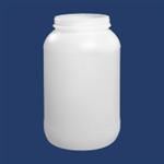 1 gal HDPE Jar, Round, 89-400, Label Indent