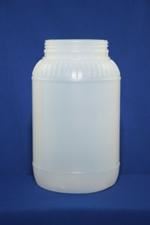 1 gal HDPE Jar, Round, 110-400, Label Indent