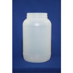1 gal HDPE Jar, Round, 110-400, Label Indent