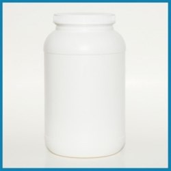 1 gal HDPE Jar, Round, 110-400, Label Indent