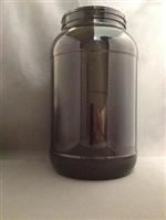 128 oz PET Jar, Round, 110-400, Label Indent