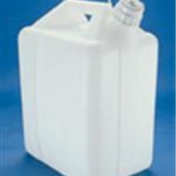 5 gal HDPE Handleware, Oblong, 53, W/Cap Attached ,