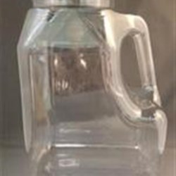 160 oz PET Handleware, Oblong, 110-400, Offset Neck Label Indent