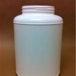 4000 cc HDPE Jar, Round, 110-400, Label Indent