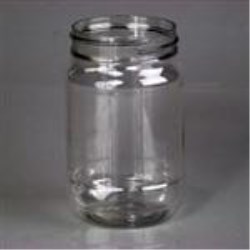 16 oz PET Jar, Round, 70-400, Round Base