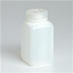 500 ml HDPE Jar, Round, 53-415, W/ Cap Attached