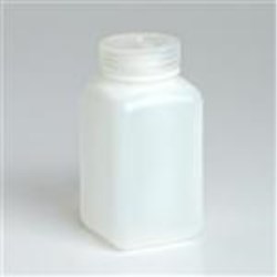 500 ml HDPE Jar, Round, 53-415, W/ Cap Attached