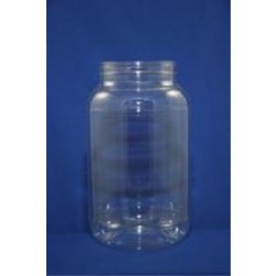 3950 cc PET Jar, Round, 110-400, Label Indent ,