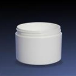 8 oz P/S Out (30% GCPS/70% HIPS) P/P In Double Wall Jar, Round, 89-400, Straight Base