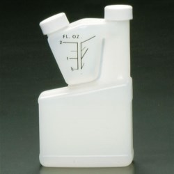 8 oz HDPE Measure/Dispense, Oblong, 24-400, ,