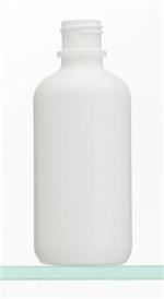 6 oz HDPE Boston Round, Round, 24-400, Neck Bead