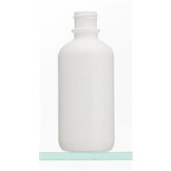 6 oz HDPE Boston Round, Round, 24-400, Neck Bead