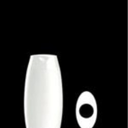 100 ml HDPE Convex, Oval, 23mm Snap On, ,