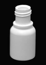 0.25 oz HDPE Boston Round, Round, 15-415, Cello Ring