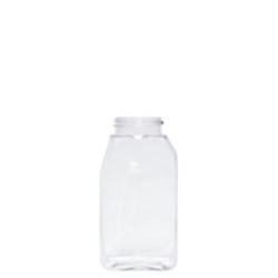 16 oz PET Jar, Oblong, 53-485, Grip ,
