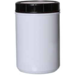 76 oz HDPE Wipes Canister, Round, 120mm Snap On, ,