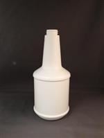 24 oz HDPE Long Neck, Round, 28-400Special, Label Indent ,