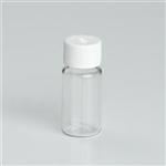 10 ml PETG Cylinder, Round, 11.4-56, Sterile W/White Cap Attached ,