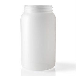 2000 cc HDPE Jar, Round, 100-400,