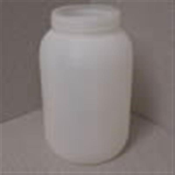 1 Gal HDPE Jar, Round, 110-400, Ribbed/Fluted