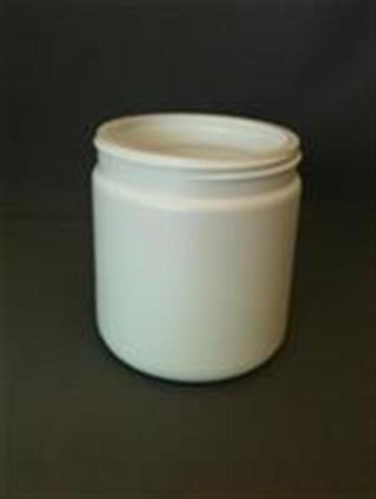 500 ml HDPE Jar, Round, 89-400, Straight Sided