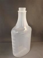 32 oz P/P Carafe/Decanter, Oval, 33-453, Fluted Ribbed ,