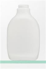 16 oz HDPE Long Neck, Oblong, 33-400, Label Indent ,
