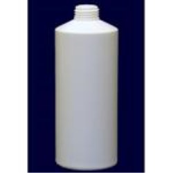 2 oz HDPE Cylinder, Round, 8-400, Flat Shoulder Straight Sided ,