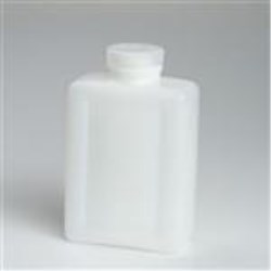 2 ltr HDPE Straight Sided, Oblong, 63-415, W/Cap ,