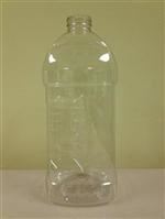 67 oz PET Straight Sided, Square, 38-400, Label Indent No Glug ,
