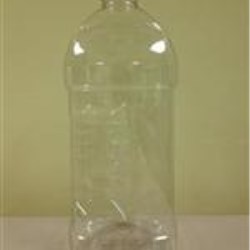 67 oz PET Straight Sided, Square, 38-400, Label Indent No Glug ,