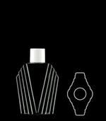 150 ml PVC Reverse Tapered Oblong, 24-415, ,