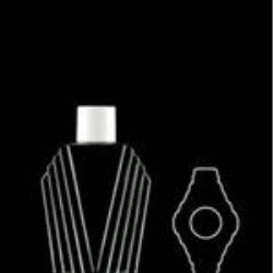 150 ml PVC Reverse Tapered Oblong, 24-415, ,