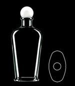 300 ml PVC Long Neck Oblong, 24-410, Footed ,
