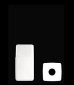 125 ml HDPE Straight Sided Square, 23mm, ,