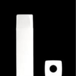 200 ml HDPE Straight Sided Square, 22mm Snap On ,